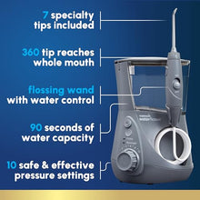 Load image into Gallery viewer, Waterpik Aquarius Water Flosser Professional For Teeth, Gums, Braces, Dental Care, Electric Power With 10 Settings, 7 Tips For Multiple Users And Needs, ADA Accepted, White WP-660, Packaging May Vary