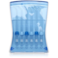 Load image into Gallery viewer, Waterpik Water Flosser Tips Storage Case and 6 Count Replacement Tips, Convenient, Hygienic and Sturdy Storage Case