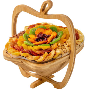 Dried Fruit Gift Basket– Healthy Gourmet Snack Box - Holiday Food Tray - Variety Snacks - Birthday, Sympathy, Mom, Dad, Corporate Tray - Bonnie & Pop