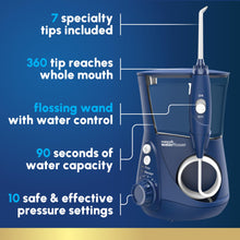 Load image into Gallery viewer, Waterpik Aquarius Water Flosser Professional For Teeth, Gums, Braces, Dental Care, Electric Power With 10 Settings, 7 Tips For Multiple Users And Needs, ADA Accepted, White WP-660, Packaging May Vary