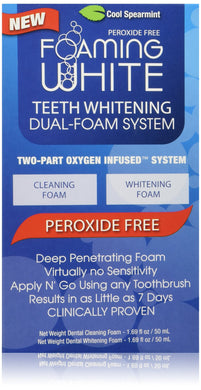 Teeth Whitening Foam System - Non-Peroxide = No Sensitivity, Easy to Use!